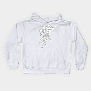 Dahlia Print Kids Hoodie